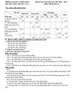 Toán 8 Đề kiểm tra Đề kiểm tra chương III (2016 2017)