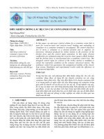 ĐIềU KHIểN CHốNG LắC Hệ CầN CẩU CONTAINER Có Bù MA SáT