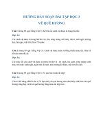 Hướng dẫn soạn bài tập đọc 3 Vẽ quê hương