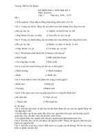 2 Đề thi học kì 1 môn Sinh lớp 7 THCS Cần Thạnh có đáp án | Sinh học, Lớp 7 - Ôn Luyện