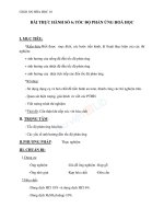 Giáo án Hóa học 10 bài 37 Thực hành tốc độ phản ứng hóa học | Lớp 10, Hóa học - Ôn Luyện