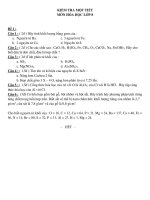 2 Bài kiểm tra Mol và tính toán hóa học môn Hóa lớp 8 | Hóa học, Lớp 8 - Ôn Luyện