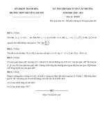 2 Đề thi học sinh giỏi Toán lớp 12 năm 2020 - 2021 chọn lọc - Bộ đề 4 | Toán học, Lớp 12 - Ôn Luyện