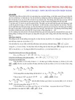Chuyên đề: Đường thẳng trong mặt phẳng tọa độ Oxy