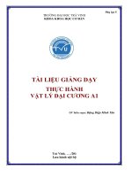 Tài liệu Thực hành Môn Vật lý Đại cương A1