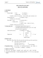 Đề ôn thi học kì 2 môn Anh lớp 7 THCS Đinh Tiên Hoàng | Tiếng Anh, Lớp 7 - Ôn Luyện