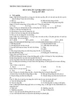 Đề cương ôn tập vật lý 8 học kì 1 năm học 2017 – 2018 trường THCS Thanh Quan