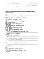 Đề cương ôn thi Tiếng Anh vào 10 năm 2020 - 2021 có hướng dẫn giải | Tiếng Anh, Lớp 9 - Ôn Luyện