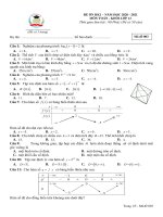giới thiệu đến các em bộ 3 đề thi thử cuối hk i  toán 12 sát nhất với ma trận kiểm tra của sở