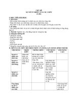 Giáo án chủ đề vật lí 6  sự nở vì nhiệt của các chất 