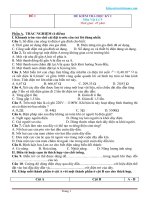 Tổng hợp 40 đề thi thử học kì 1 môn Vật lí lớp 9 (Có đáp án)