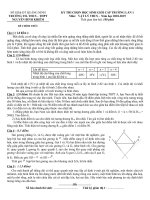 Đề thi chọn học sinh giỏi cấp trường môn vật lý lớp 9 năm 2018 - 2019 trường thcs nguyễn bỉnh khiêm lần 1 | Vật lý, Lớp 9 - Ôn Luyện