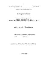 luận án tiến sĩ chức năng công tố trong tố tụng hình sự việt nam và đức 