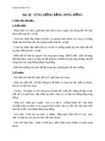 Giáo án Địa lý 9 bài 20 Vùng Đồng bằng sông Hồng | Lớp 9, Địa lý - Ôn Luyện