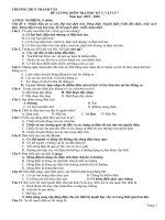 Đề cương kiểm tra học kì 2 môn Vật Lý lớp 7 năm 2019 - 2020 trường THCS Thanh Tân | Vật lý, Lớp 7 - Ôn Luyện