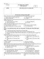 Lịch sử 6 - Đề kiểm tra 15 phút học kỳ 2