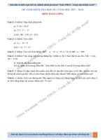 Đề thi học kì 1 môn Toán lớp 6 năm 2017 - 2018 có hướng dẫn giải | Toán học, Lớp 6 - Ôn Luyện