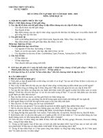 Đề cương ôn tập học kì 1 môn Toán lớp 10 THPT Yên Hòa năm 2020 - 2021 | Toán học, Lớp 10 - Ôn Luyện