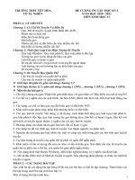 Đề cương ôn tập học kì 1 môn Sinh ớp 12 THPT Yên Hòa năm 2020 - 2021 | Lớp 12, Sinh học - Ôn Luyện