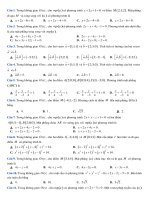 Đề thi thử giữa kì 2 môn Toán lớp 12 năm 2020 - 2021 chọn lọc | Toán học, Lớp 12 - Ôn Luyện