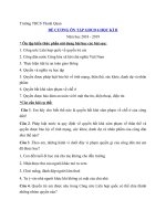 Đề cương ôn tập GDCD 6 học kì 2 năm học 2018 – 2019 trường THCS Thanh Quan