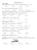 Đề thi thử học kì 2 môn Toán lớp 10 năm 2020 - 2021 tuyển chọn | Toán học, Lớp 10 - Ôn Luyện