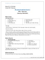 Đề cương ôn tập ngữ văn 6 học kì 1 năm học 2018 – 2019 trường THCS Thăng Long