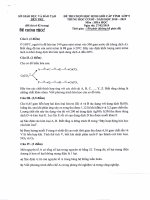 Đề thi - Đáp án HSG Hóa lớp 9. Năm học 2018 - 2019