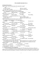 Ôn tập kiểm tra học kì 1 môn Tiếng Anh lớp 11 | Tiếng Anh, Lớp 11 - Ôn Luyện