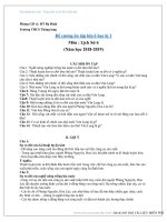 Đề cương ôn tập lịch sử 6 học kì 1 năm học 2018 – 2019 trường THCS Thăng Long