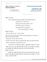 Đề thi HSG văn lớp 7 năm học 2017 – 2018 huyện Tam Dương có đán án