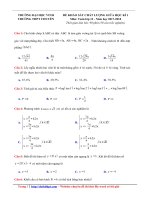 Đề giữa học kì 1 môn Toán lớp 12 THPT chuyên Đại học Vinh | Toán học, Lớp 12 - Ôn Luyện