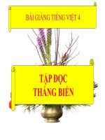 bài Tập đọc - Thắng biển | Ngữ văn, Lớp 4 - Ôn Luyện
