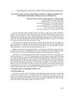 Ứng dụng viễn thám và hệ thông tin địa lý trong nghiên cứu biến động sinh thái cảnh quan tại tỉnh Sơn La