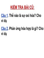 Hóa 8- Tiết 40- Bài 26: Oxit