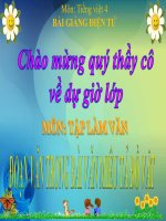 bài Tập làm văn - Đoạn văn trong bài văn miêu tả đồ vật | Ngữ văn, Lớp 4 - Ôn Luyện