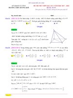 Đề thi thử đại học có đáp án chi tiết môn toán năm 2017 trường thpt hương khê lần 1 | Toán học, Đề thi đại học - Ôn Luyện