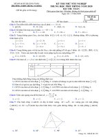 toanmath com   đề thi thử tốt nghiệp THPT 2020 môn toán trường THPT hùng vương – quảng nam 