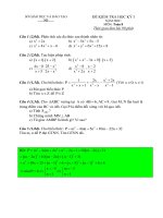 Toán 8 Đề thi học kì 1 đề thi học kì 1