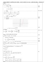 Đáp án bài kiểm tra học kỳ 2 môn toán lớp 10 trường THPT Trưng vương năm học 2016 - 2017 dạng tự luận | Toán học, Lớp 10 - Ôn Luyện