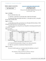 Đề thi giao lưu chọn HSG địa lí lớp 8 năm học 2017 – 2018 huyện Tam Dương