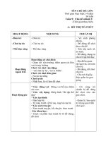 Giáo án phụ tuần 19 - Động vật sống dưới nước