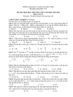 Đề thi chọn học sinh giỏi môn vật lý lớp 9 năm 2019 - 2020 trường thcs phú lộc | Vật lý, Lớp 9 - Ôn Luyện