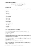 Đề cương ôn tập ngữ văn 8 học kì 2 năm học 2017 – 2018 trường THCS Thanh Quan