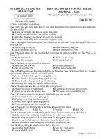 Đề thi học kì 1 môn Địa lí 11 năm 2020-2021 có đáp án - Trường THPT Lương Thế Vinh
