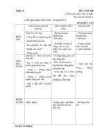 Giáo án phụ tuần 19 Thế giới thực vật