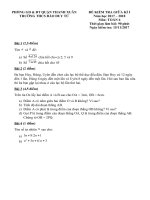 Đề thi giữa học kì 1 môn Toán lớp 6 THCS Đào Duy Từ | Toán học, Lớp 6 - Ôn Luyện