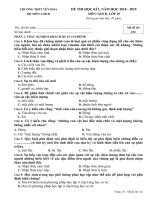 Đề thi học kì 1 môn GDCD lớp 10 THPT Yên Hòa - Mã đề 132 | Lớp 10, Giáo dục công dân - Ôn Luyện