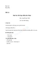 Giáo án Âm nhạc 6 bài 6 Học hát Ngày đầu tiên đi học | Lớp 6, Âm nhạc - Ôn Luyện