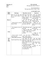 GIÁO ÁN TUẦN 1 8( Chính)CHỦ ĐỀ ĐỘNG VẬT SỐNG ĐƯỚI NƯỚC